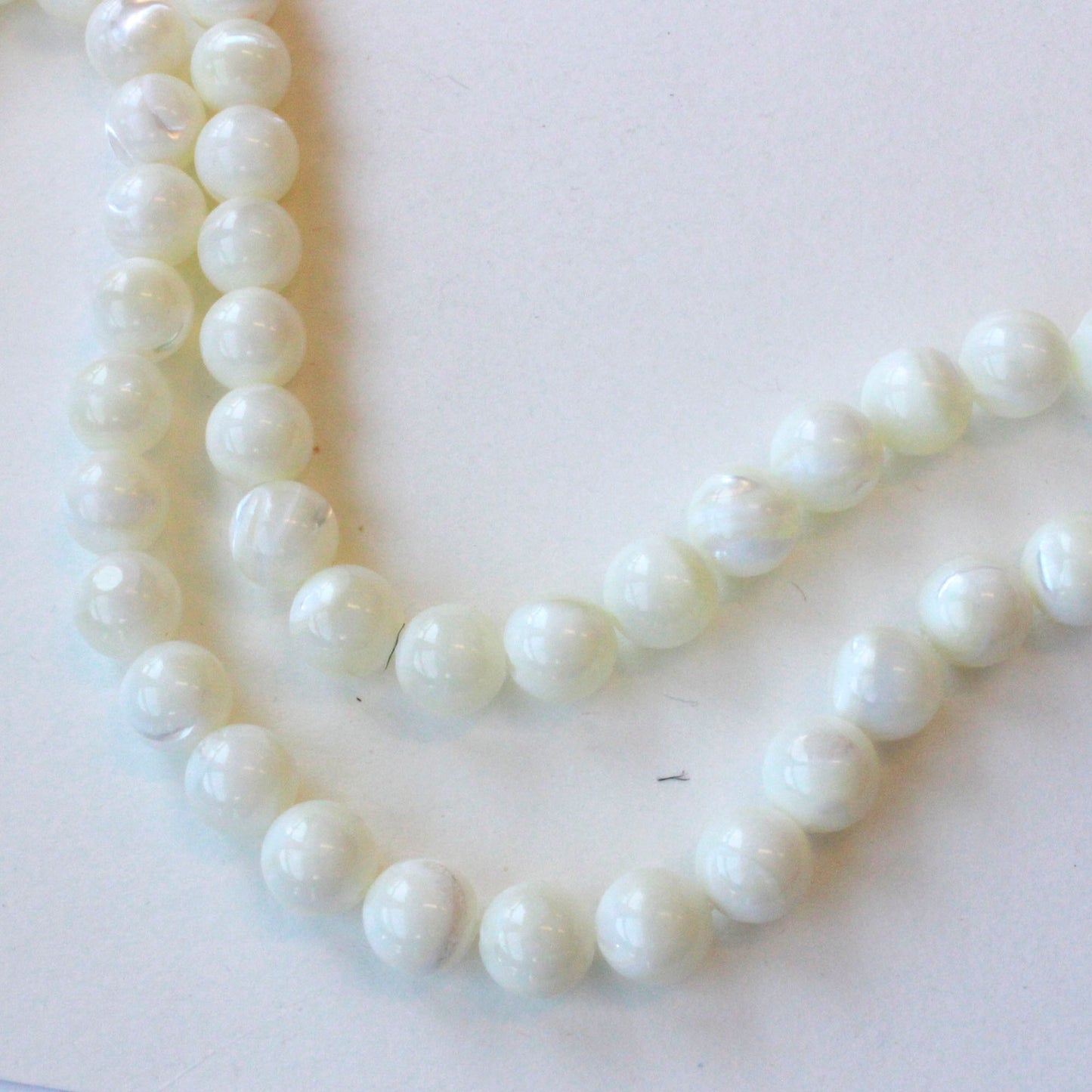 10mm Round Mother of Pearl - 16 inches