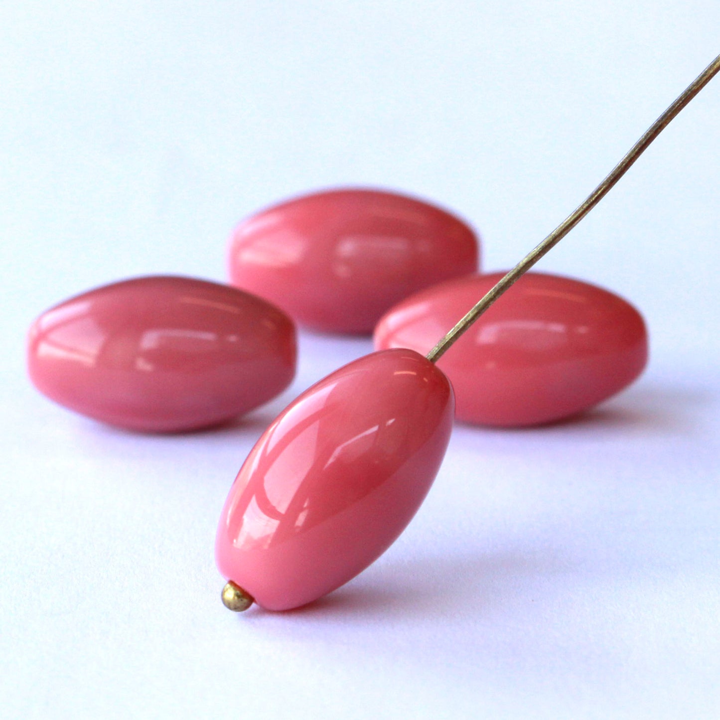6mm Round Glass Beads - Opaque Hot Pink - 50 Beads – funkyprettybeads