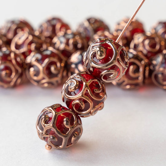  arricraft 20 Pcs 20mm Heart Beads, Handmade Lampwork