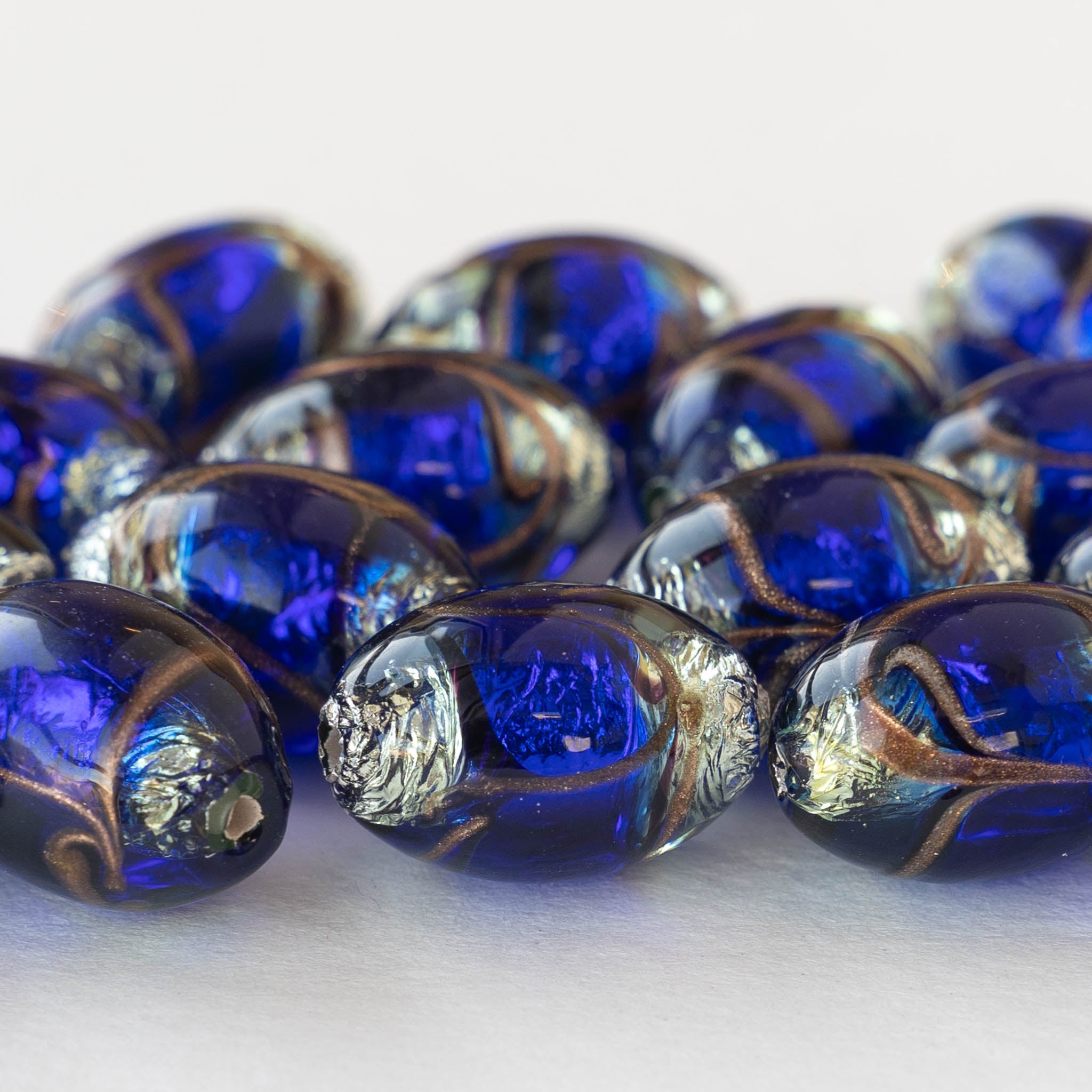 6MM Blue Turkey Evil Eye Lampwork Glass Beads, European