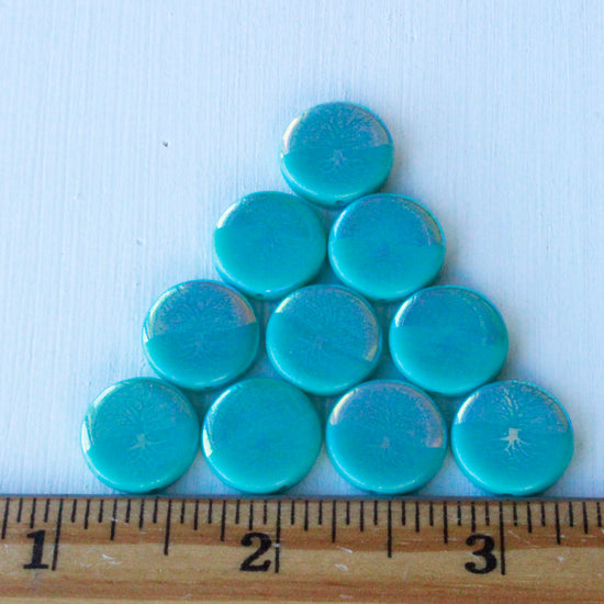 Load image into Gallery viewer, 14mm Trees and Roots Beads - Seafoam- 8 beads
