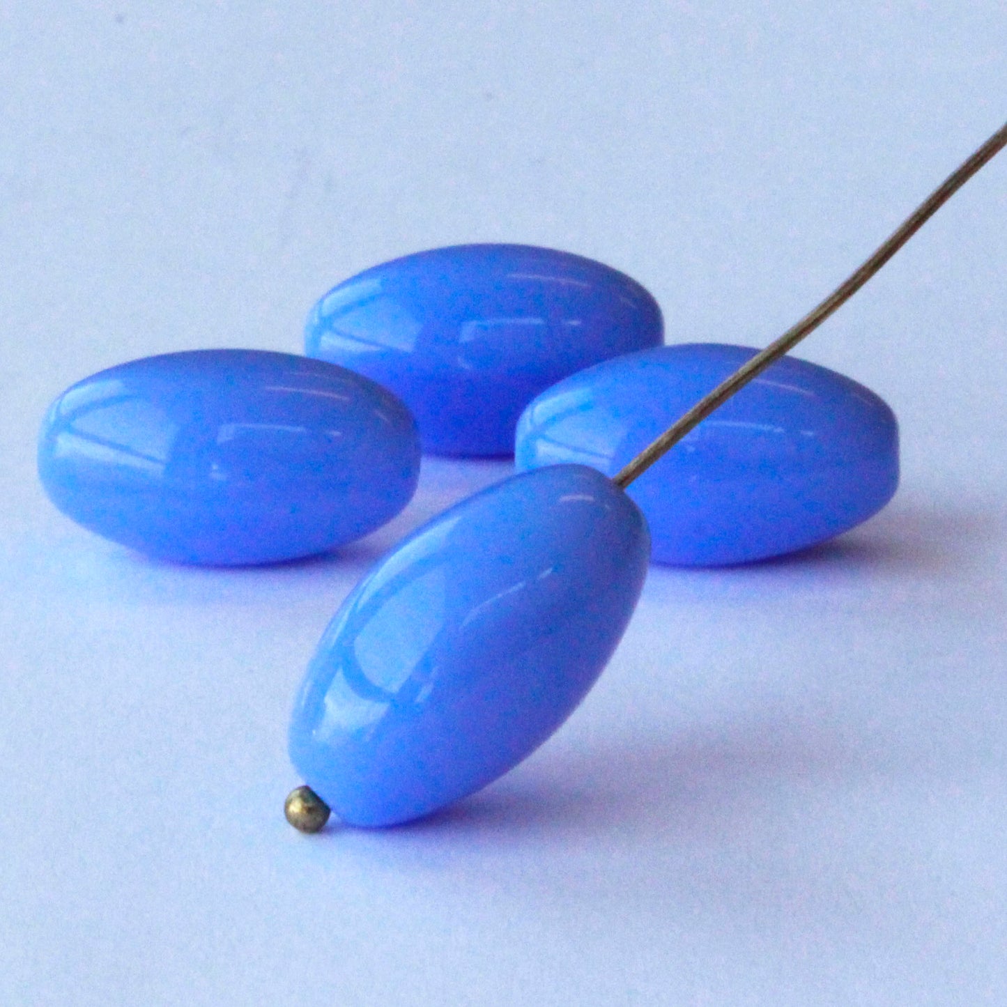 15mm Butterfly Beads - Light Blue Matte AB - 10 – funkyprettybeads