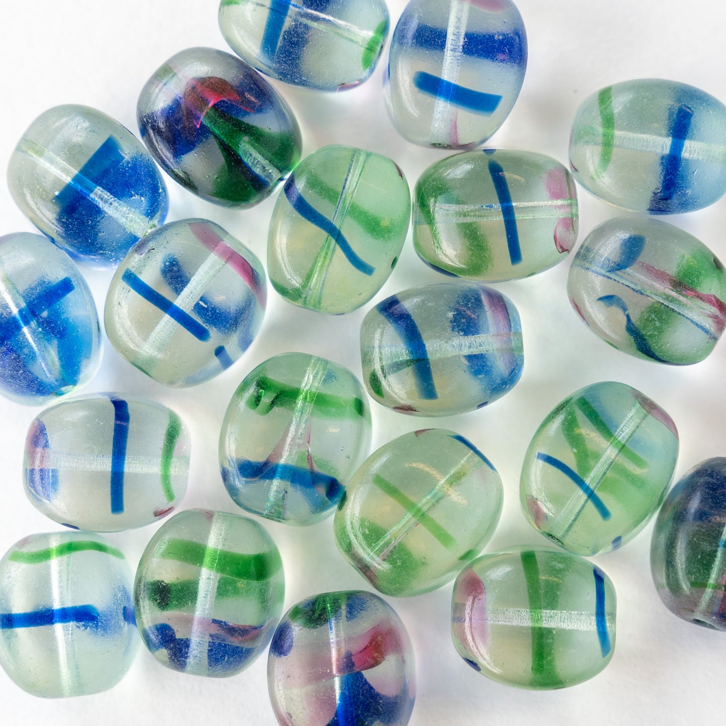 Load image into Gallery viewer, 15x17mm Convex Large Cube Bead - Confetti - 6 or 12 beads
