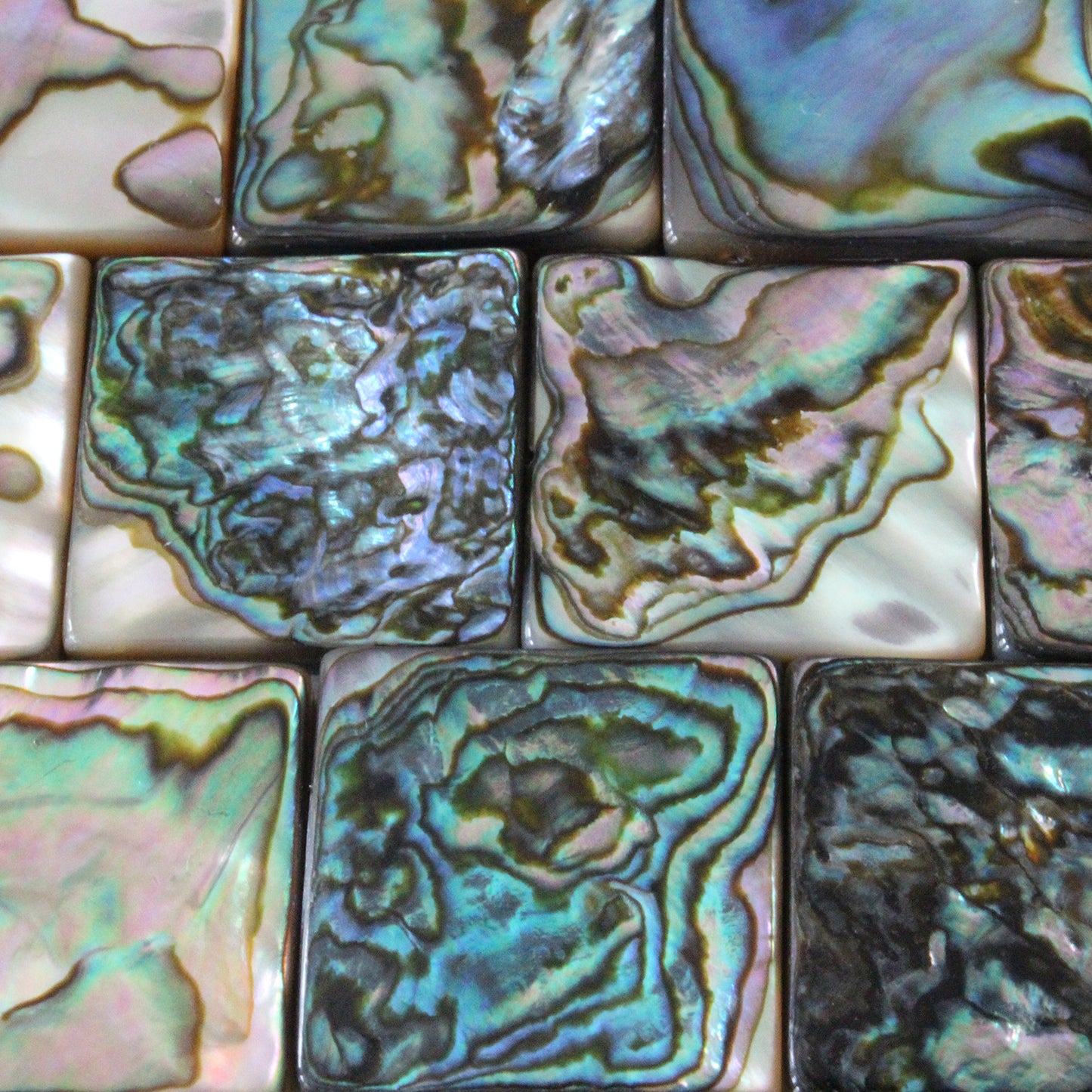 19mm Abalone Tile Beads - 16 Inch Strand