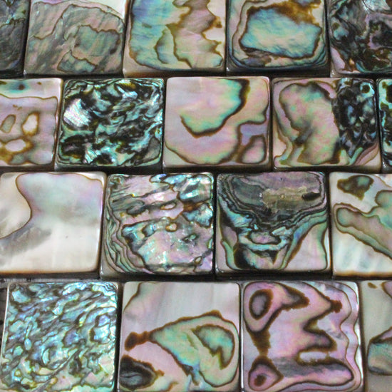 Load image into Gallery viewer, 19mm Abalone Tile Beads - 16 Inch Strand
