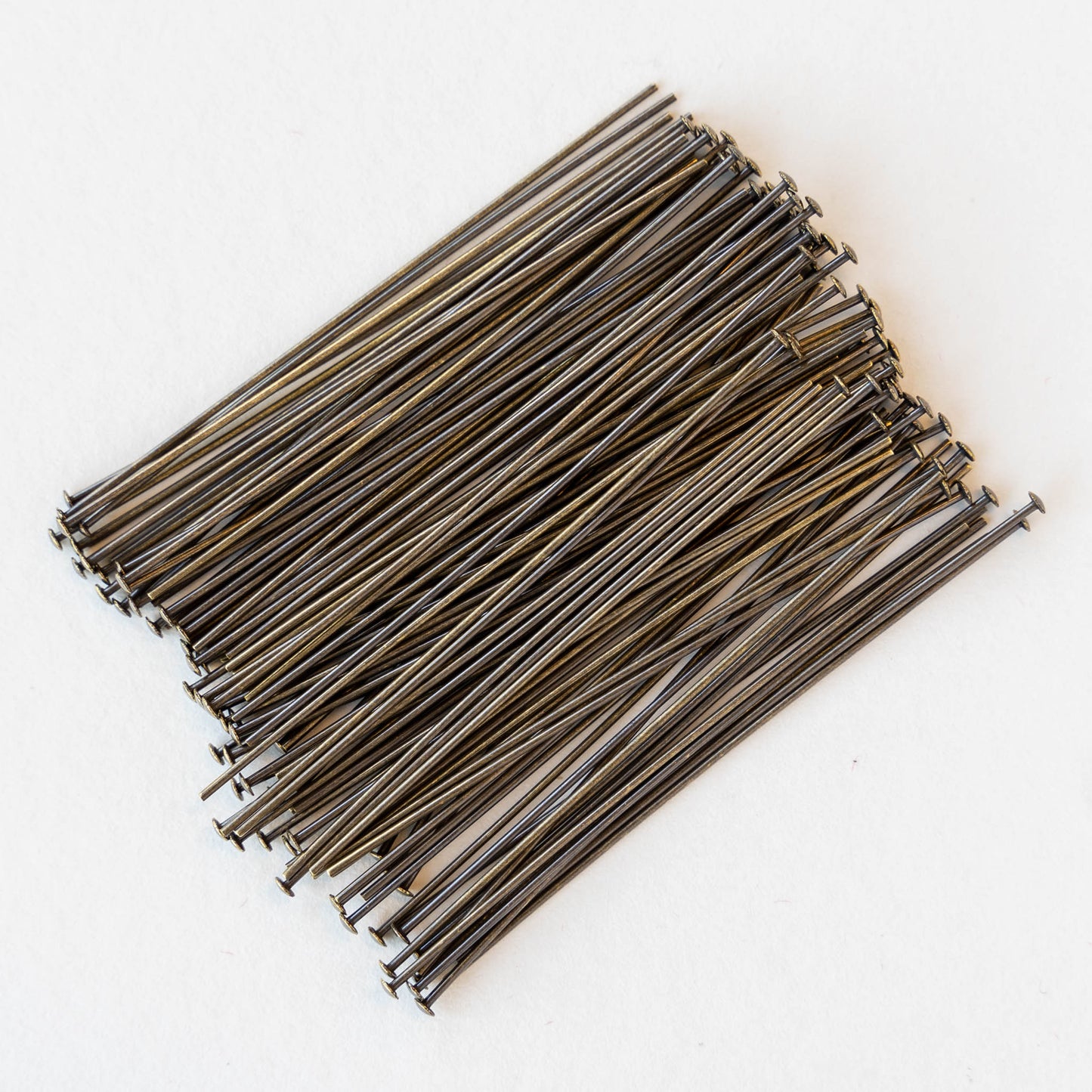 22g Headpins - 2 inch - Antiqued Brass - Choose Amount