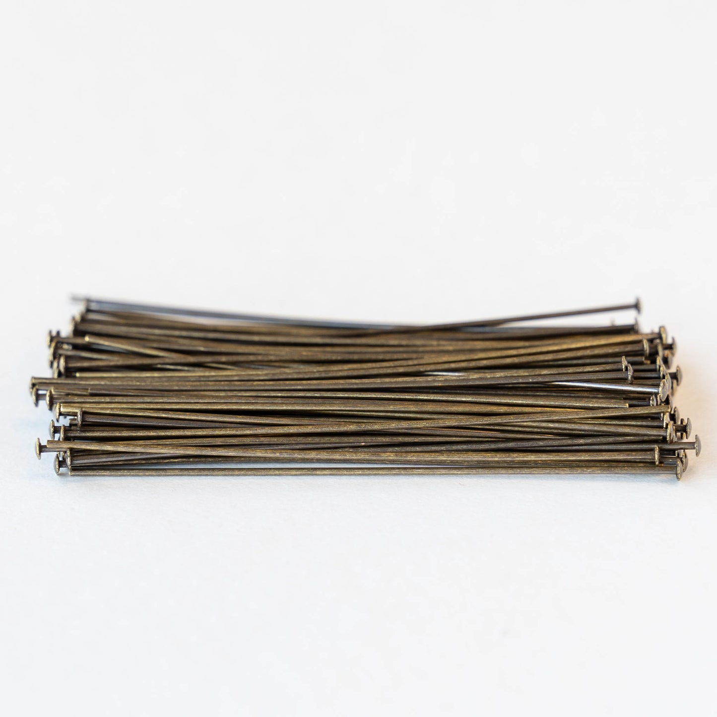 22g Headpins - 2 inch - Antiqued Brass - Choose Amount