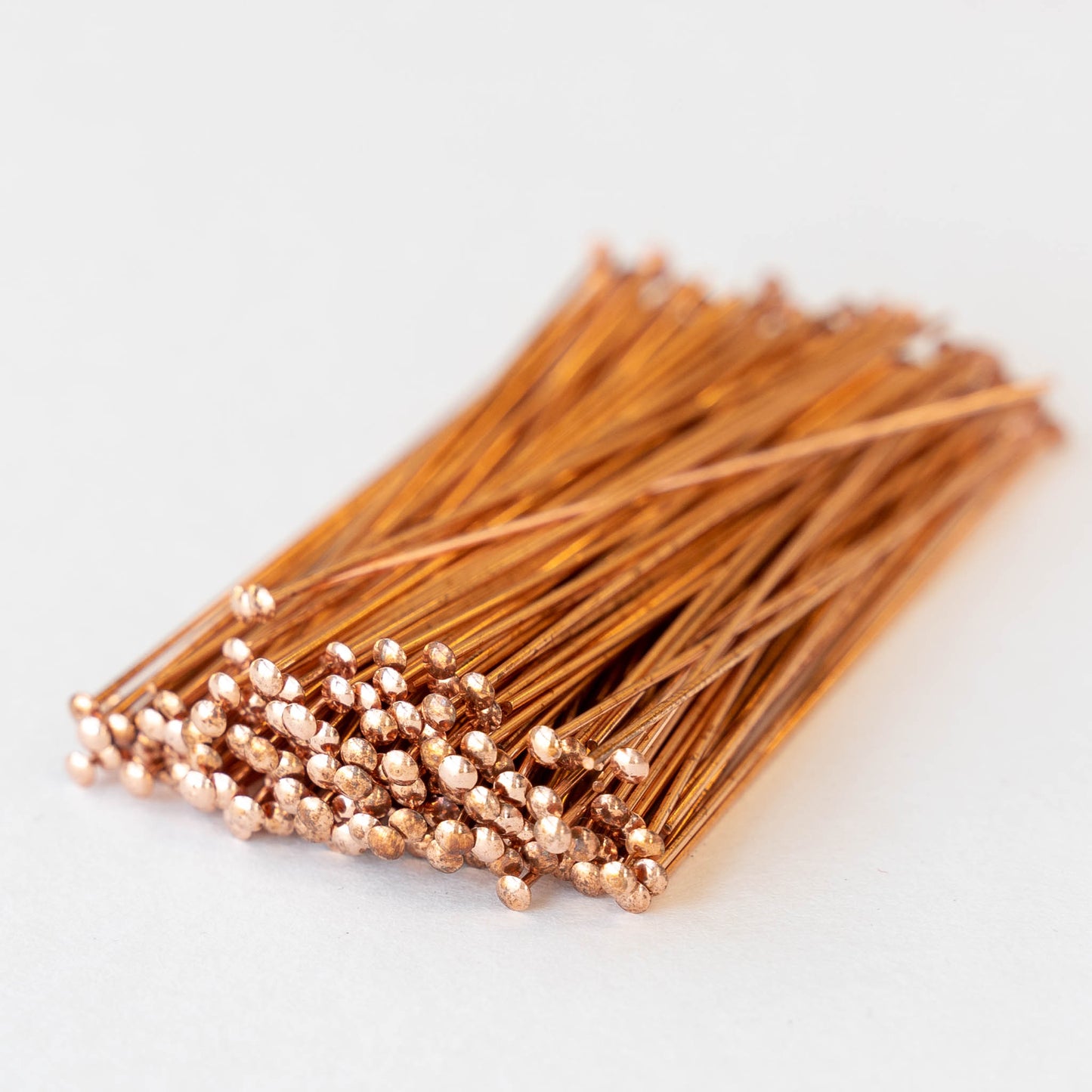 Load image into Gallery viewer, 2 Inch Copper Headpins - 22g - Copper - Choose Amount
