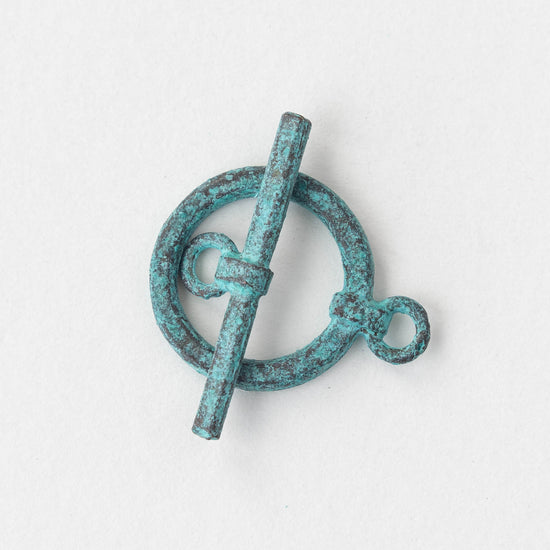 Large Toggle Clasp - Copper Patina - 1 Clasp