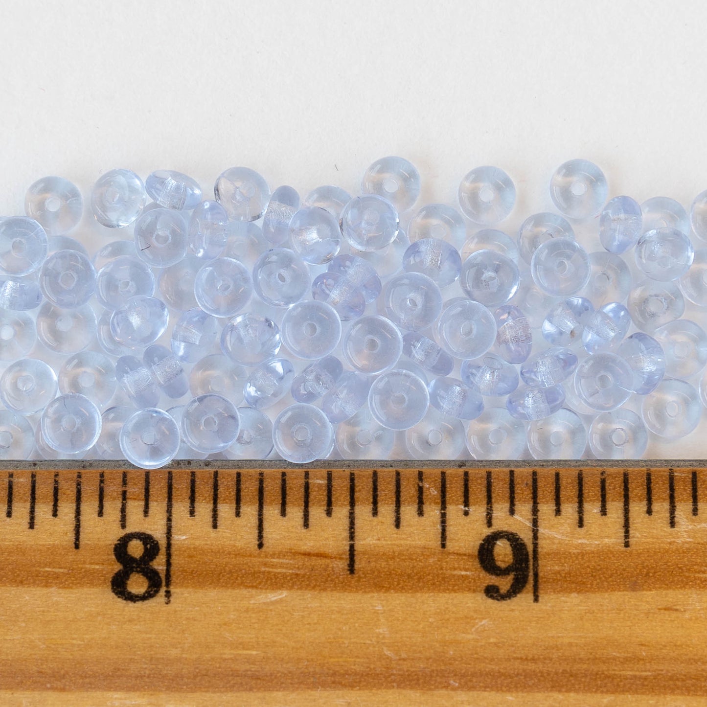 4mm Rondelle Beads - Lavender - 100 beads