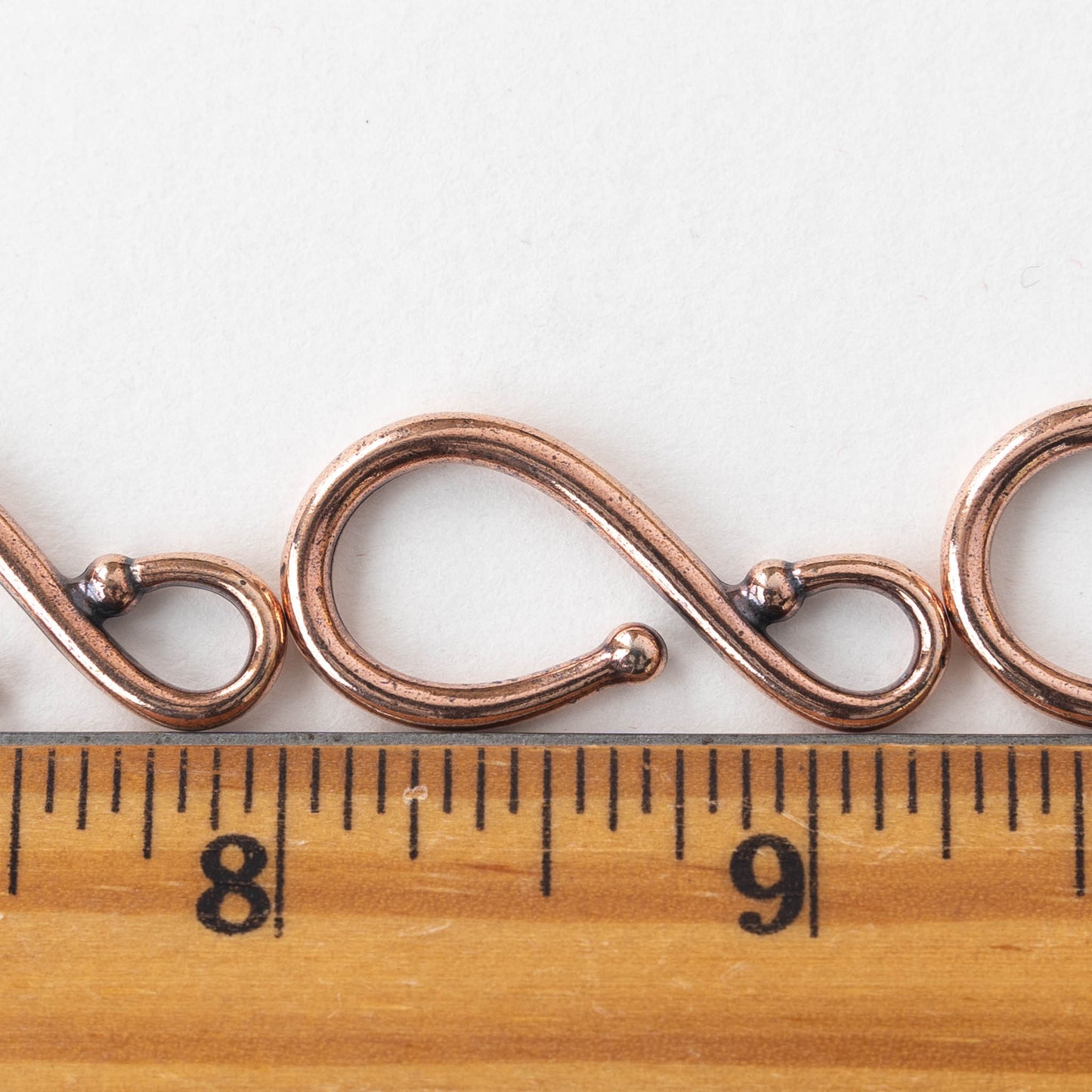 33mm Large Necklace Hook Clasp - Copper - 1 Clasp
