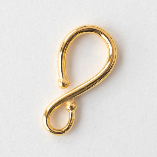 33mm Large Necklace Hook Clasp - Gold - 1 Clasp – funkyprettybeads