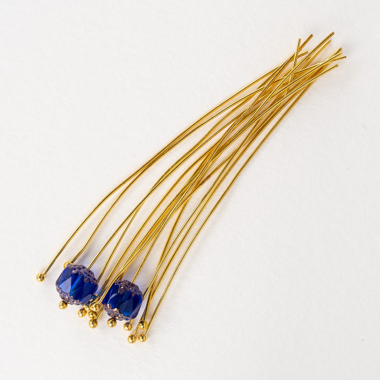 21g Gold Plated Balled Headpins - 3 inch - 50 or 200 pieces