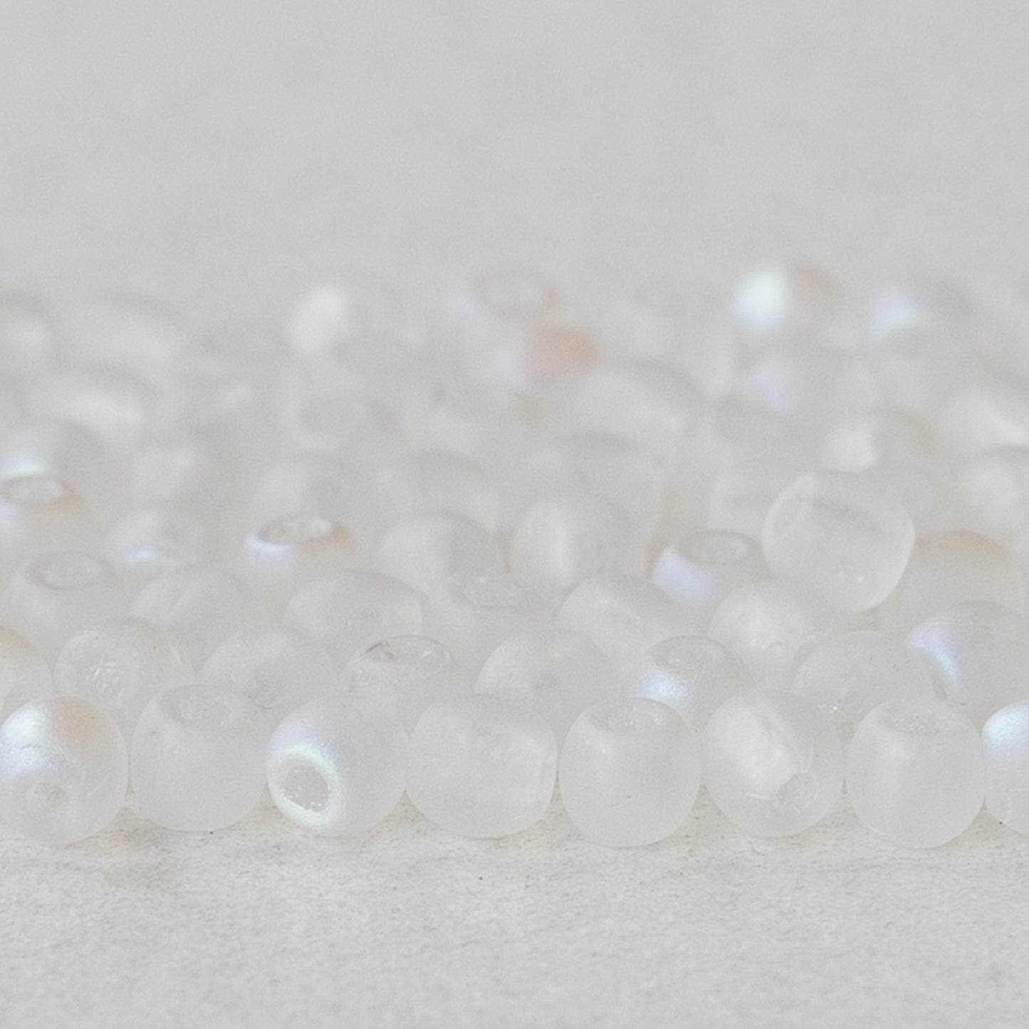 Load image into Gallery viewer, 3mm Round Glass Beads - Matte Crystal AB  - 120 Beads
