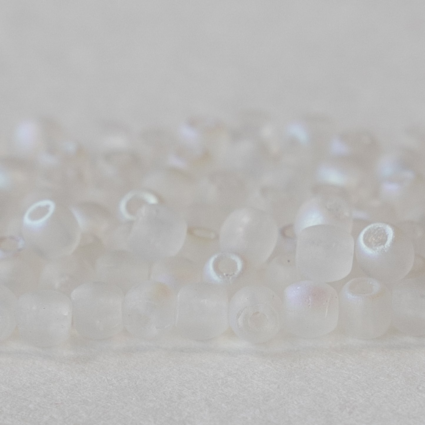 Load image into Gallery viewer, 3mm Round Glass Beads - Matte Crystal AB  - 120 Beads
