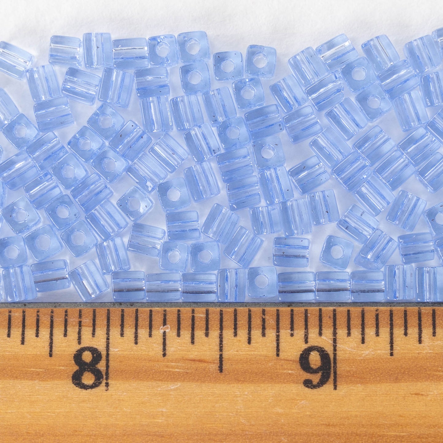 4mm Miyuki Cube Beads - Cornflower Blue - 20 or 60 grams