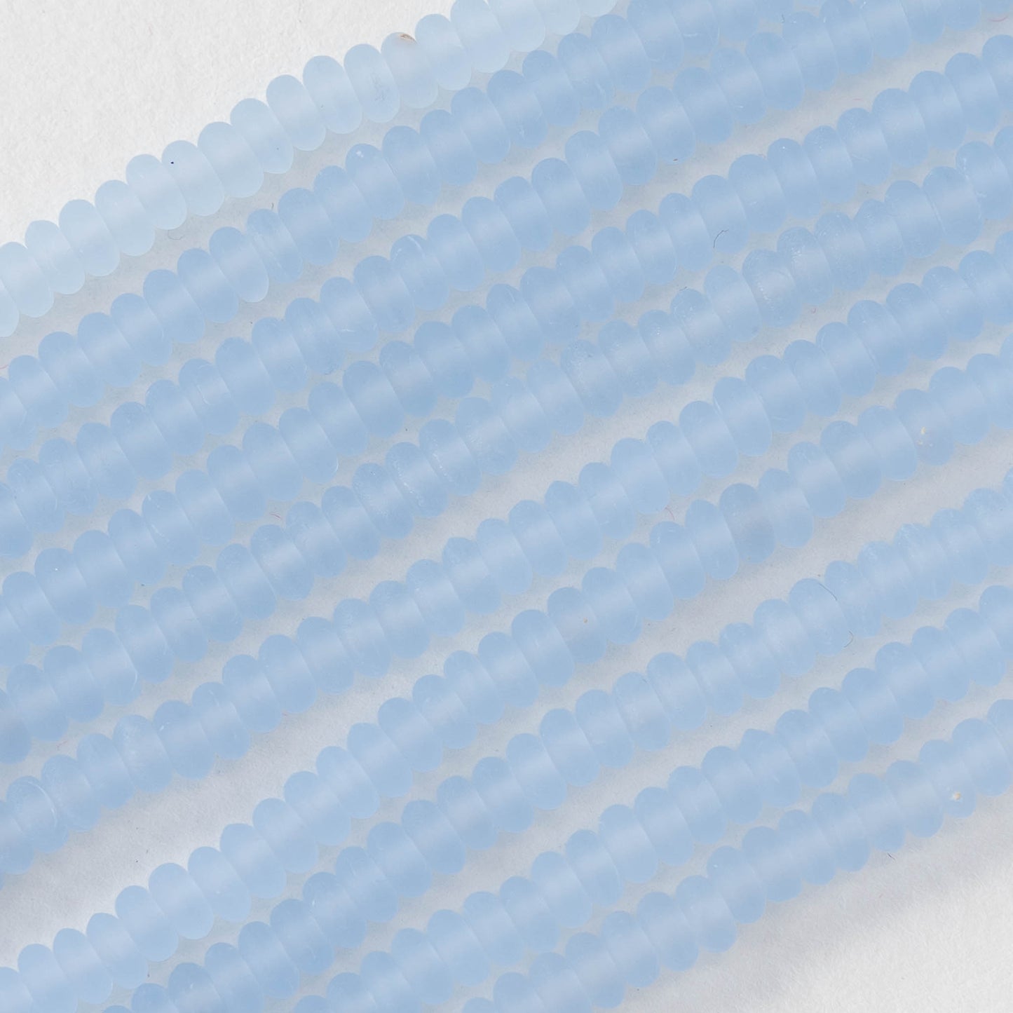 Load image into Gallery viewer, 4mm Rondelle Beads - Sky Blue Matte - 100 beads

