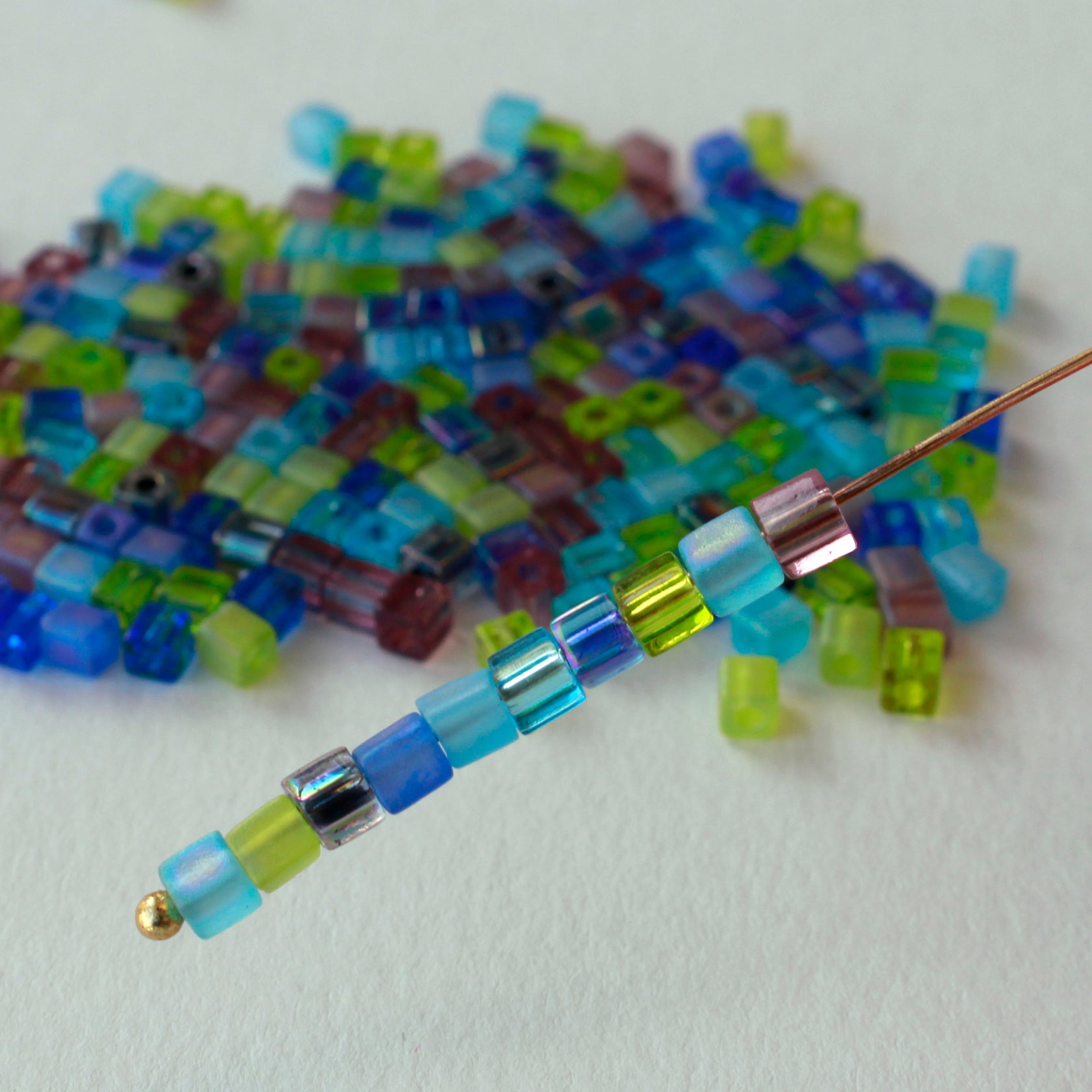 Cube Beads for Jewelry Making | Square Glass Beads – funkyprettybeads