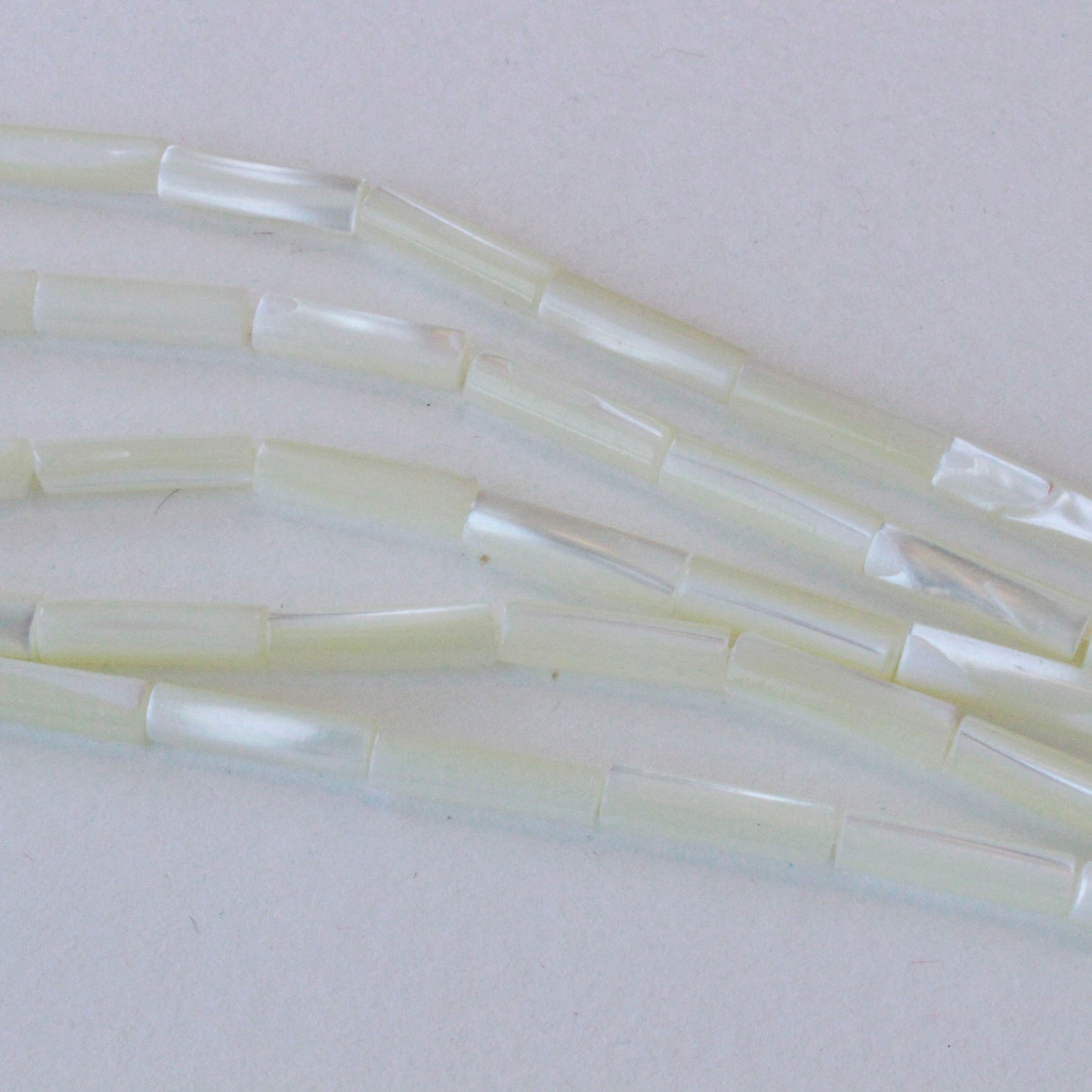 4x13mm Mother of Pearl Tube - 16 inches