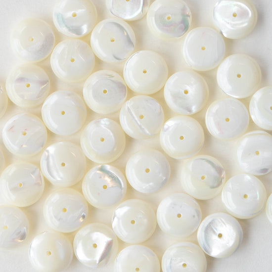 5x10mm Rondelle - Mother of Pearl - 16 inches