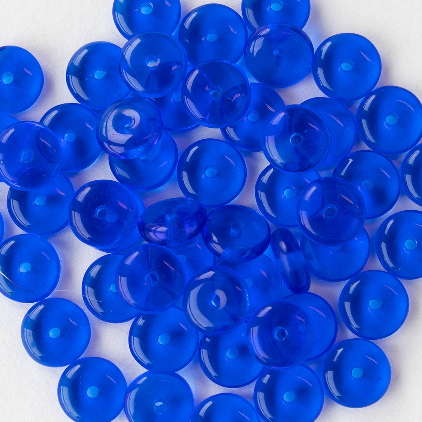6mm Rondelle Beads - Royal Blue  - 100 Beads