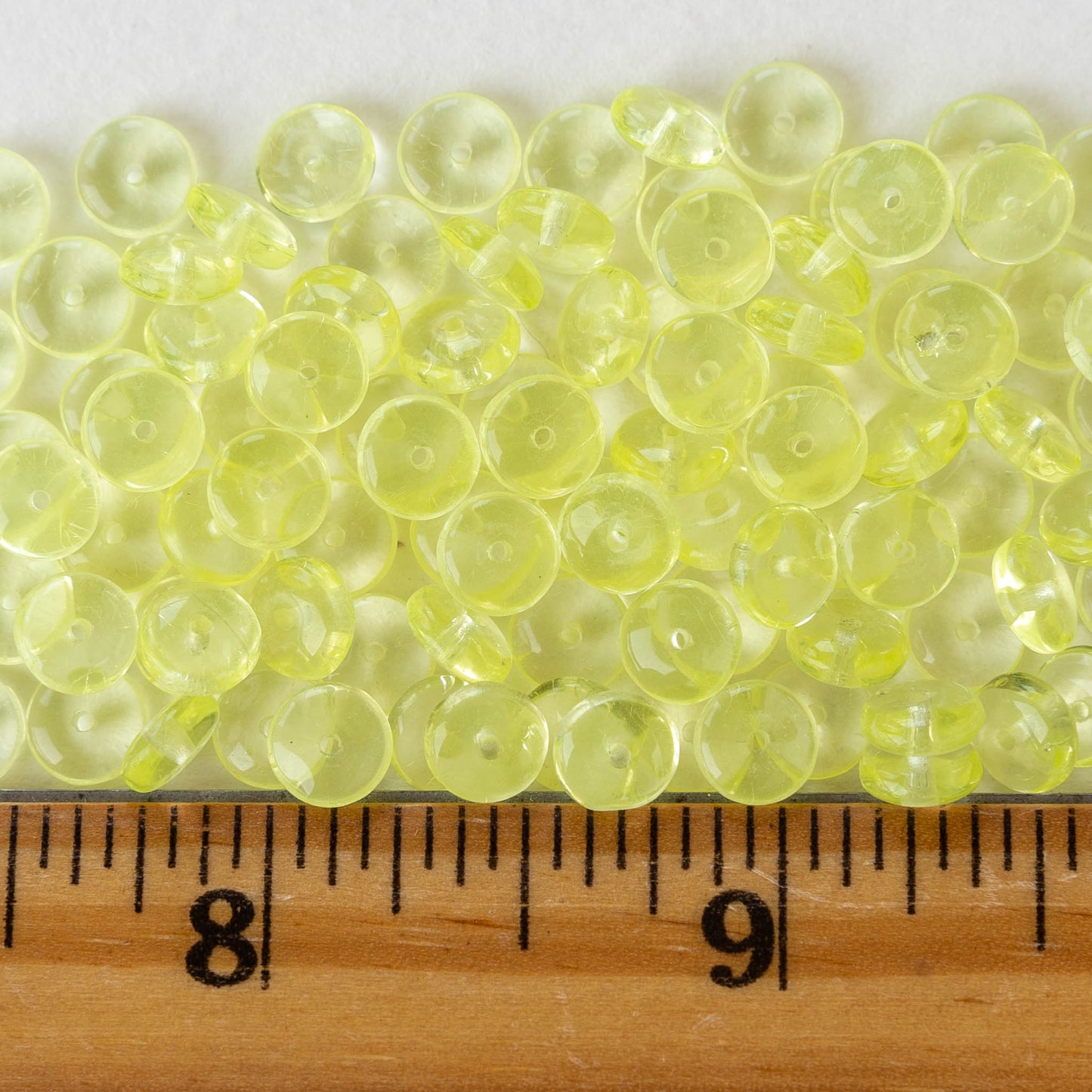 Load image into Gallery viewer, 6mm Rondelle Beads - Jonquil Yellow - 100 beads
