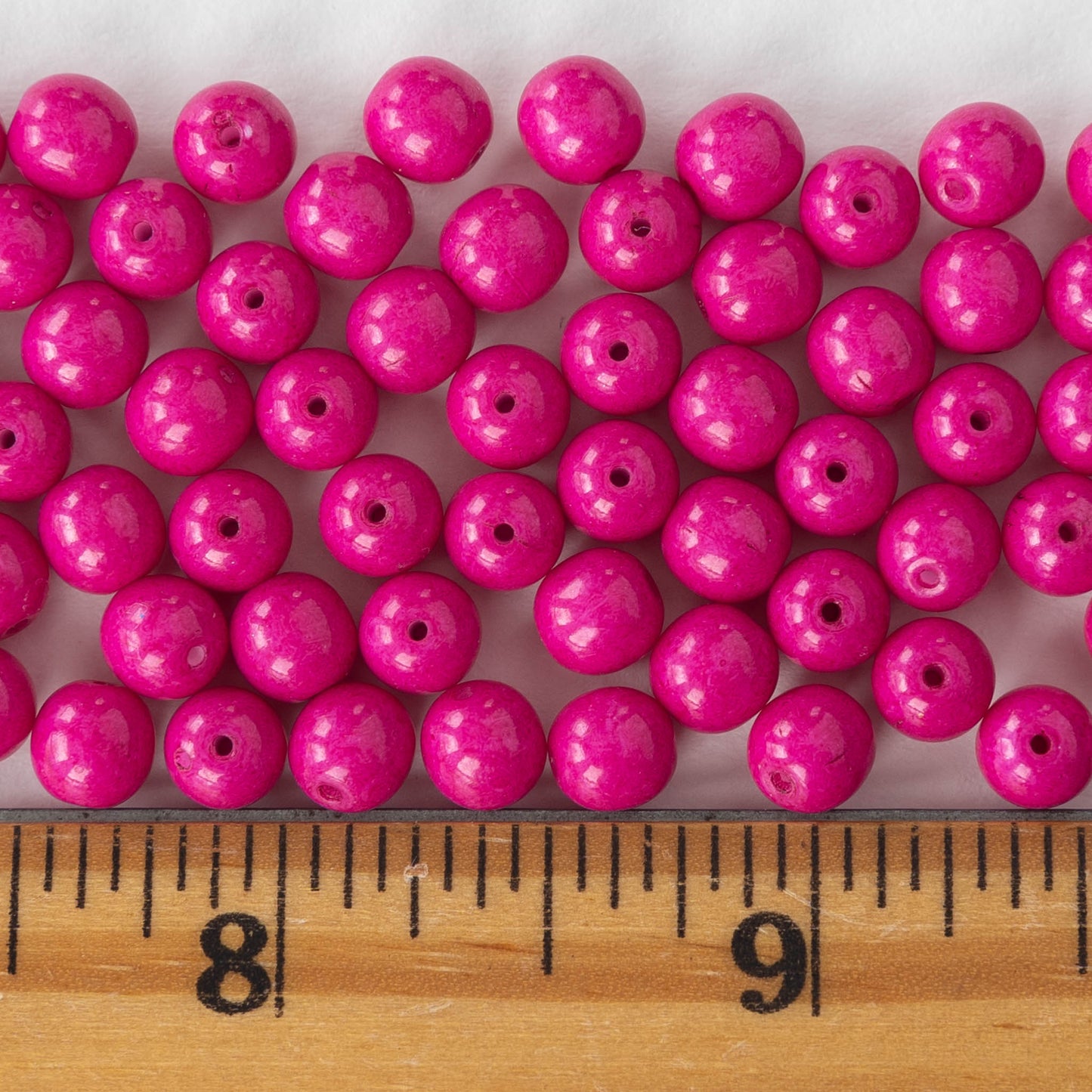 Sale6mm Pink Glass Beads, 6mm Glass Beads, 6mm Marble Beads, 6mm Mini Beads  