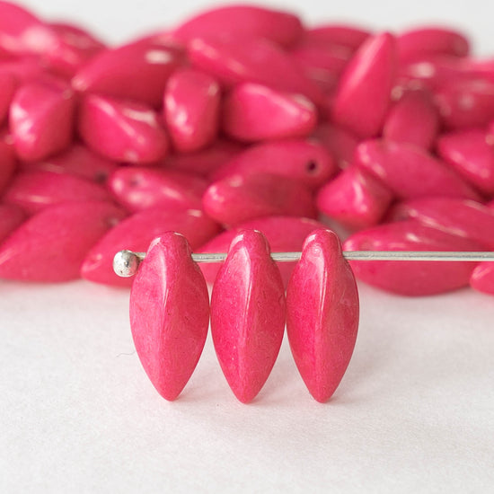 Load image into Gallery viewer, 6x12mm Twist Drop Beads - Pink - 50
