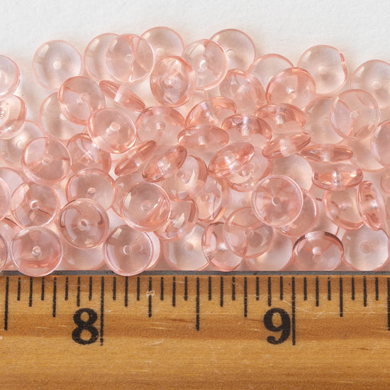 7mm Rondelle Beads - Rosaline - 100 Beads