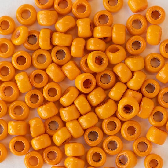 Vintage Venetian Seed Beads  - Light Orange - 100 beads