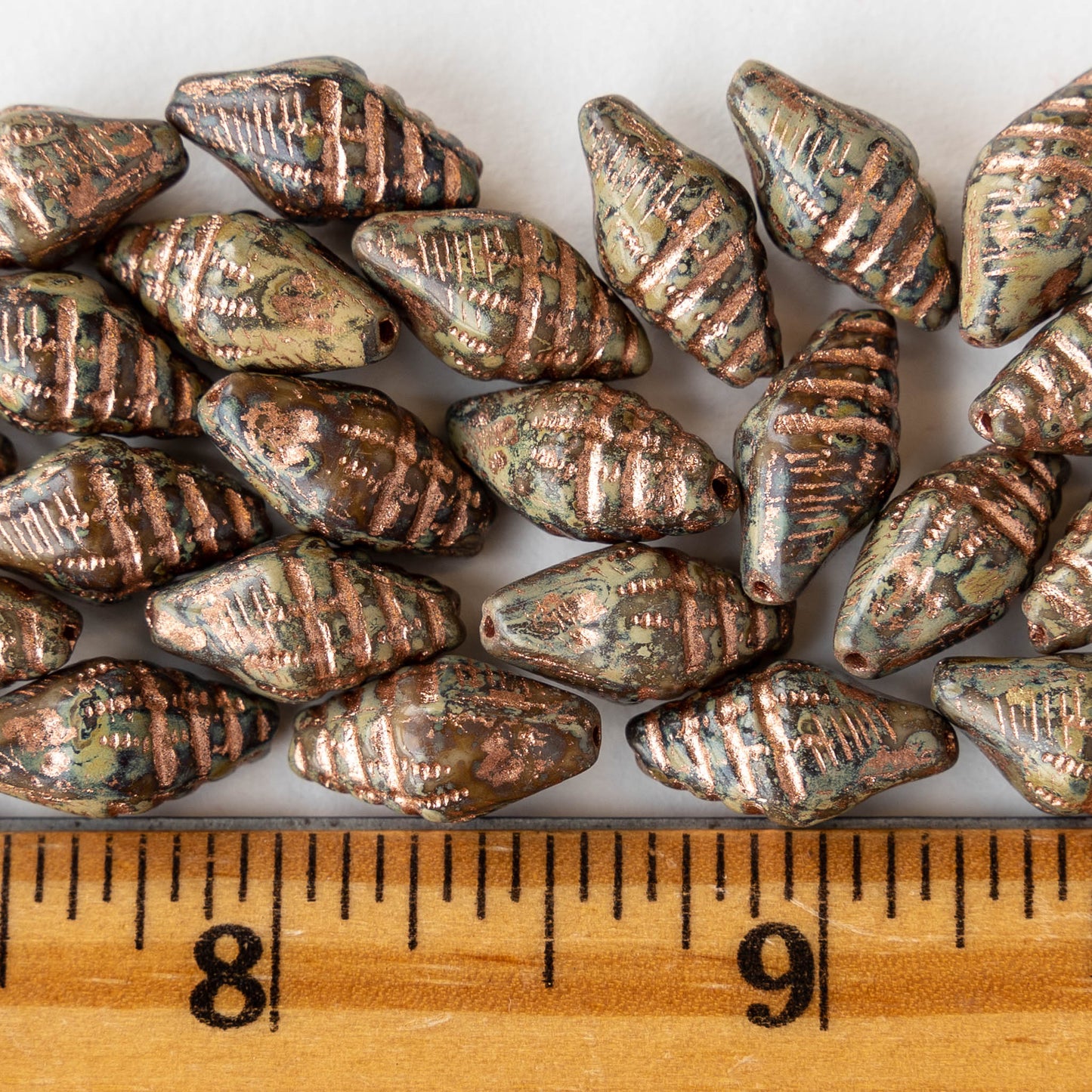 Seashell Beads - 15x8mm - 10 Beads