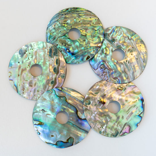 Large 50mm Abalone Disk - One Disk