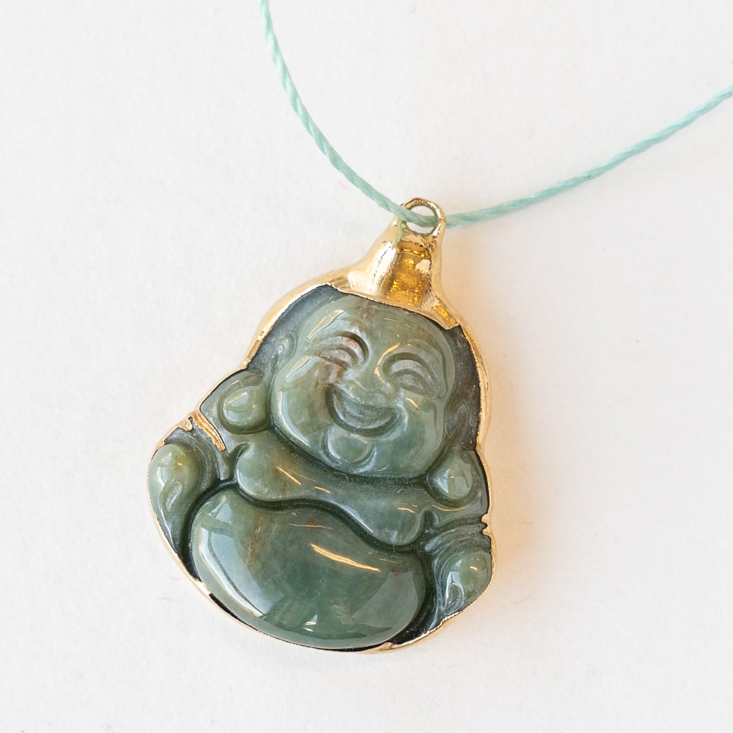 Amazon.com: GREEN Jade Natural Color Grade A Large Buddha Solid 14k Yellow  Gold Charm/Pendant for a JADE LOVER. Lucky Buddha. 40X40mm Buddha. Pendant  ONLY. : Clothing, Shoes & Jewelry