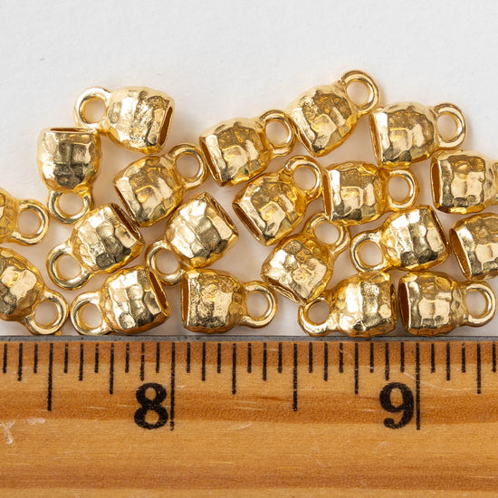 Crimp End Caps - Gold Plate - 2 or 6