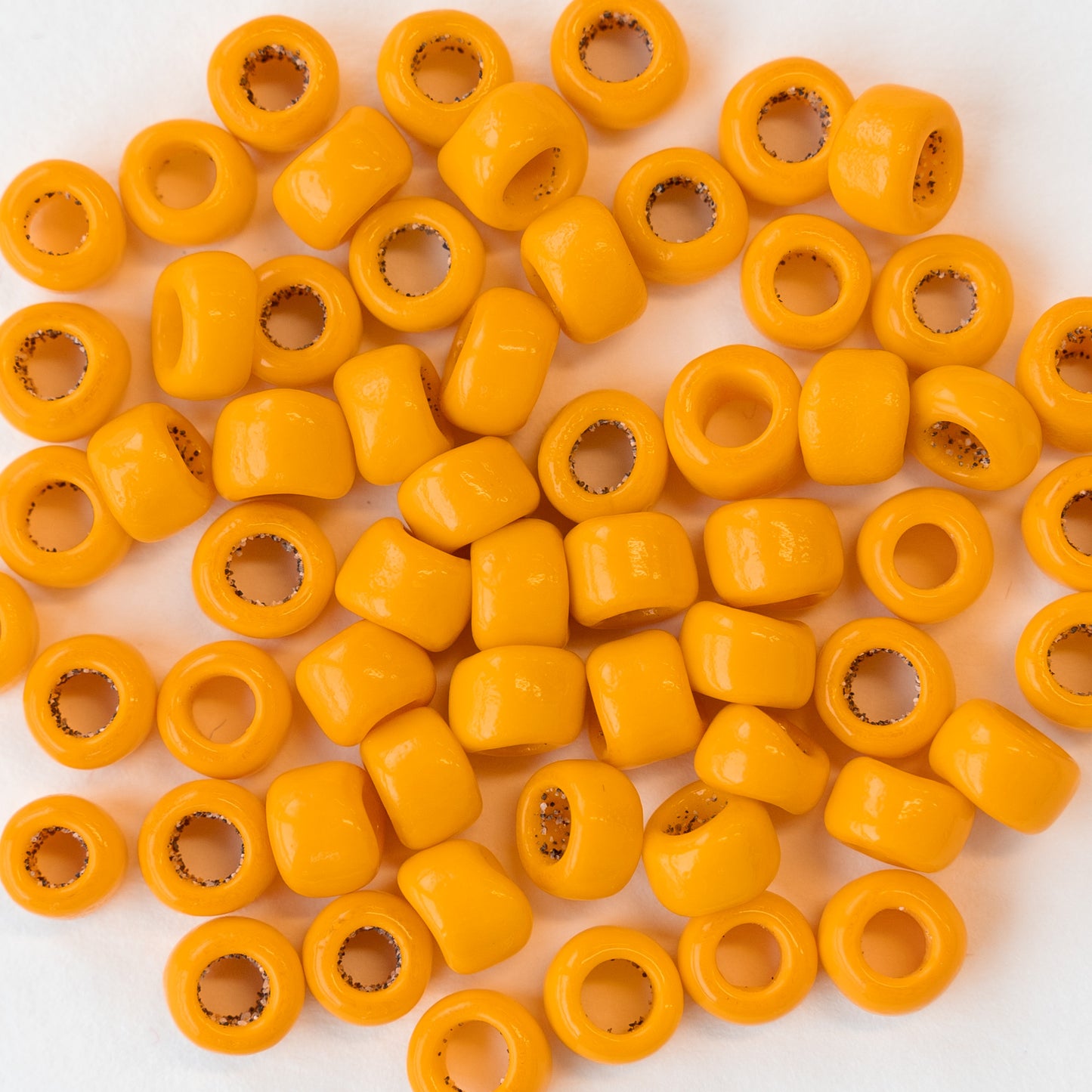 Vintage Venetian Seed Beads  - Golden Yellow - 100 beads