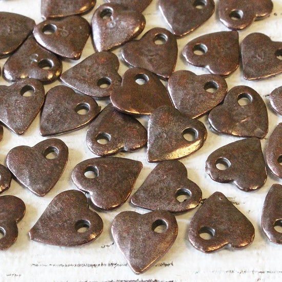 Load image into Gallery viewer, 10x11mm Mykonos Heart Beads - Bronze
