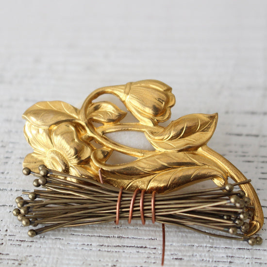 21g Brass Balled Headpins - 2 and 3 inch - 30 pieces