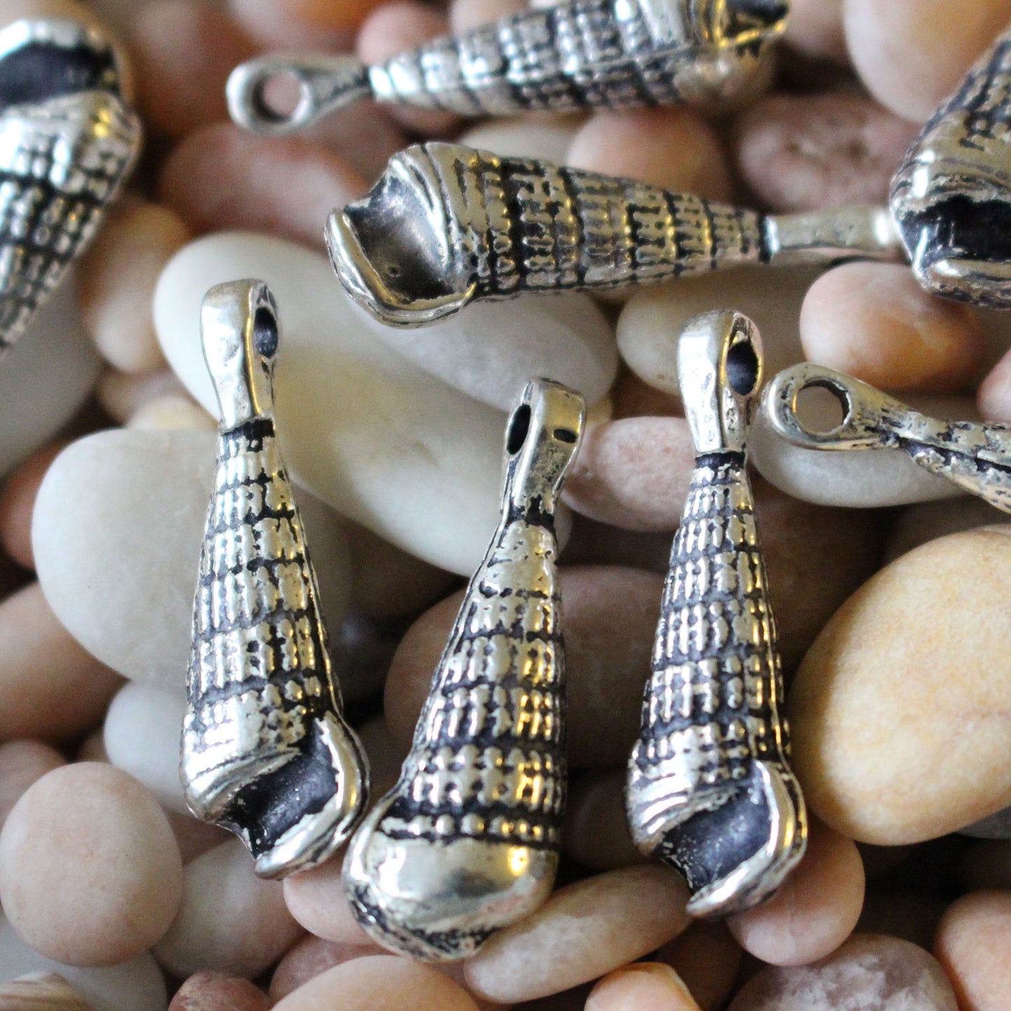 Beach Charms Bangle Bracelet – LBI – beach jewelry – silver pewter – Charm  Bracelet – Bangles – Just Bead It
