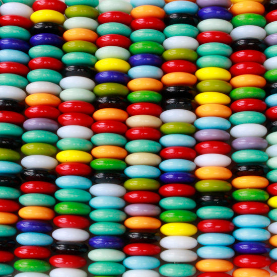 10mm and 12mm Rondelle Beads - Opaque Bead Mix