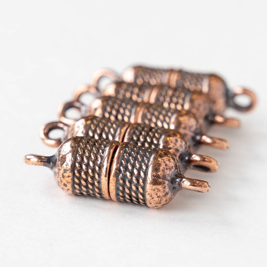 Magnetic Clasp - Antiqued Copper  - 1 clasp