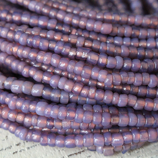 Opaline Lavender Seed Beads - 22 inches