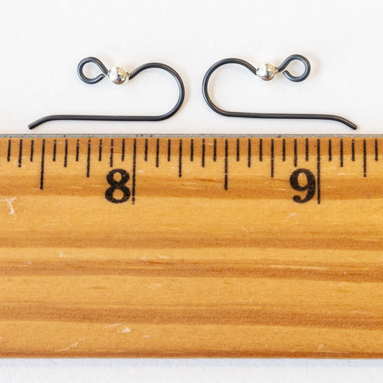 20g Gun Metal Niobium Ear Wires - Tierra Cast Findings