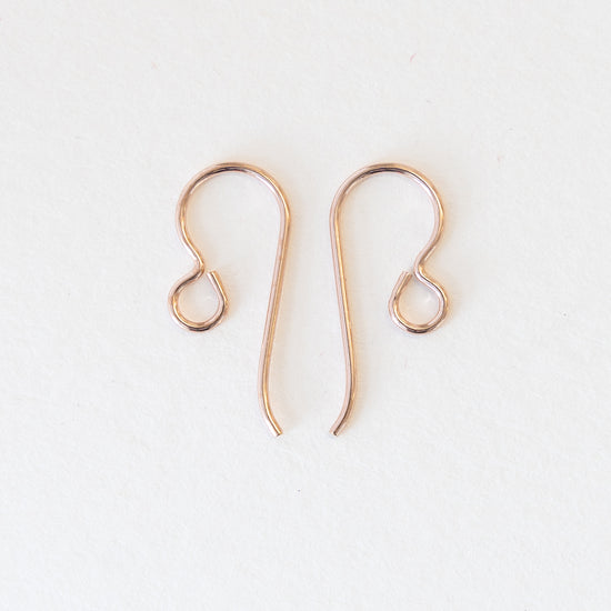 20g Rose Gold Ear Wires - 1 or 5 Pairs
