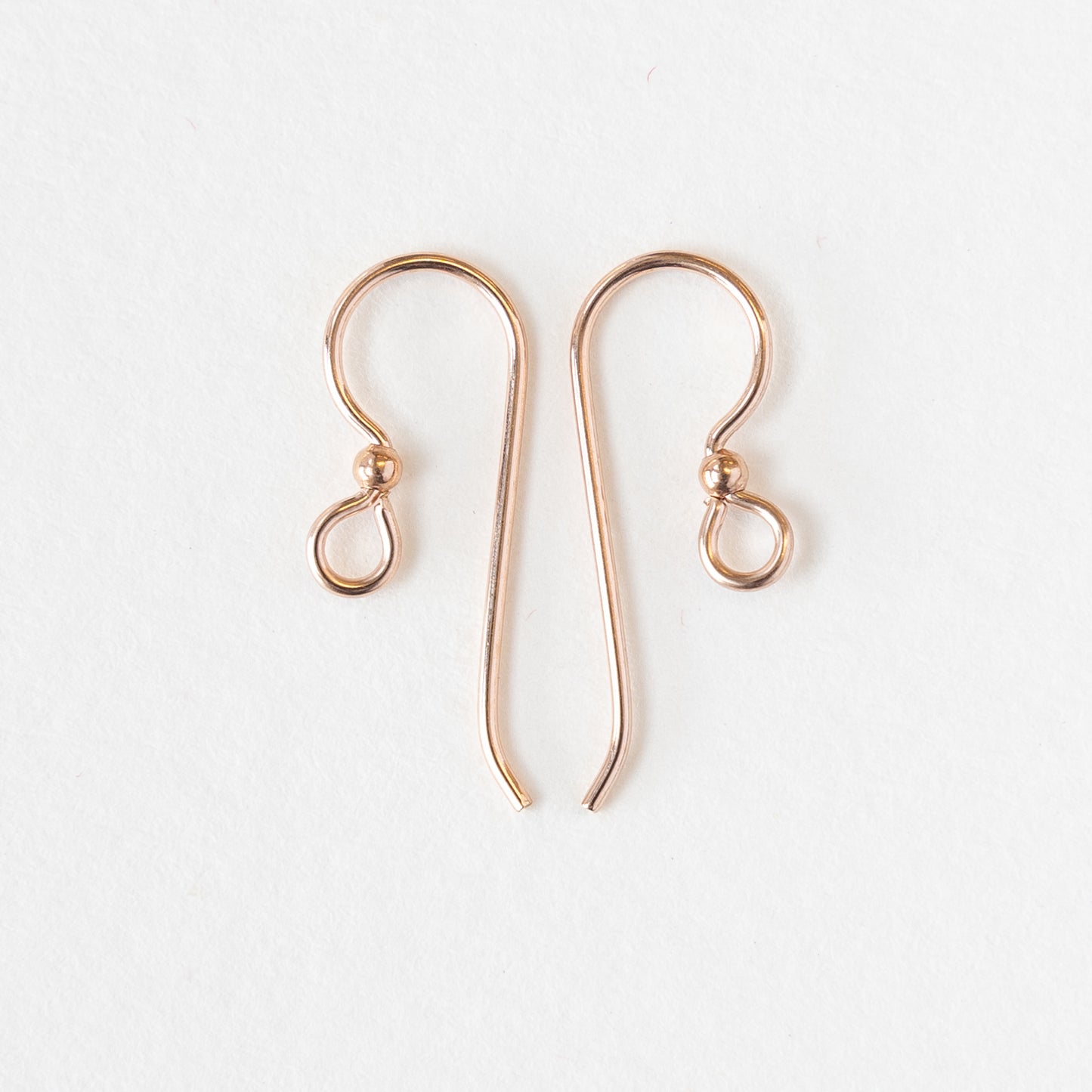 20g Rose Gold Filled Ear Wire with 2mm Ball