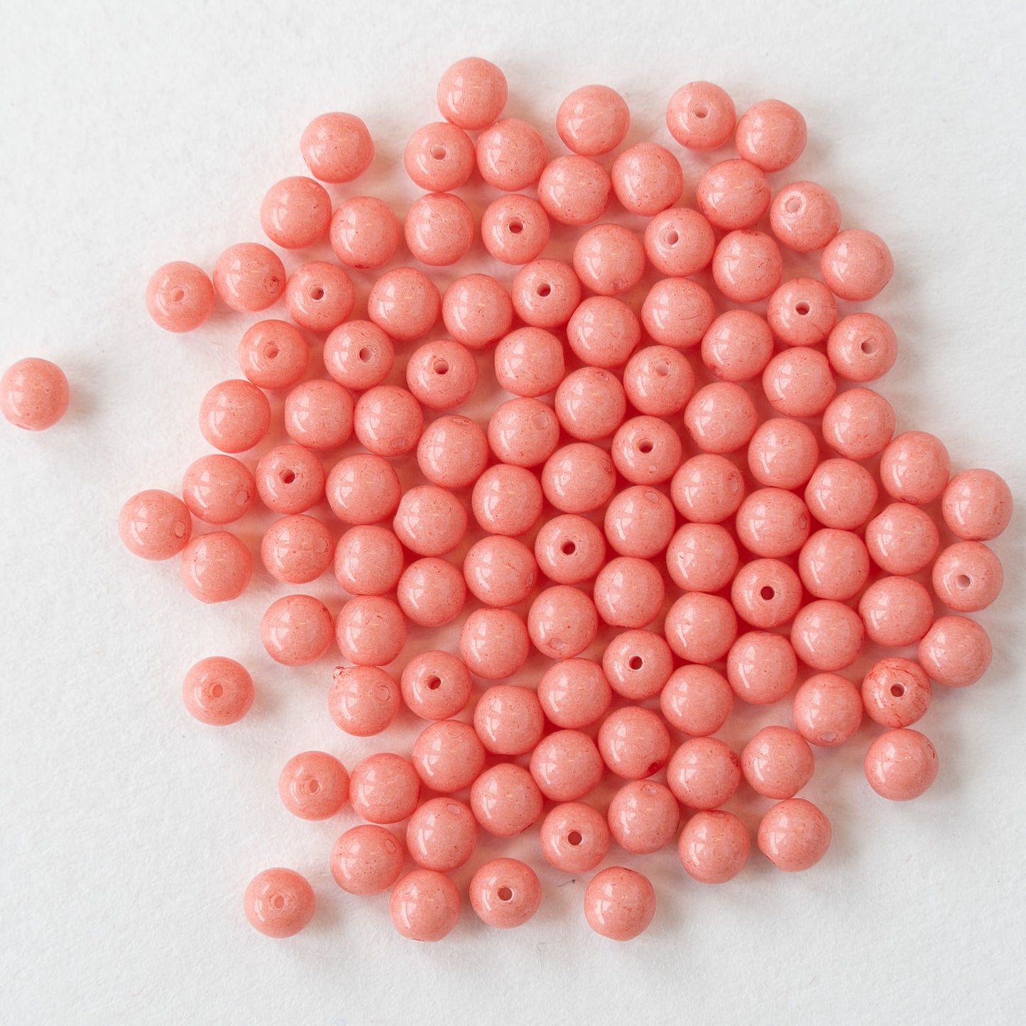 Load image into Gallery viewer, 4mm Round Opaques - Pink - 100 Beads
