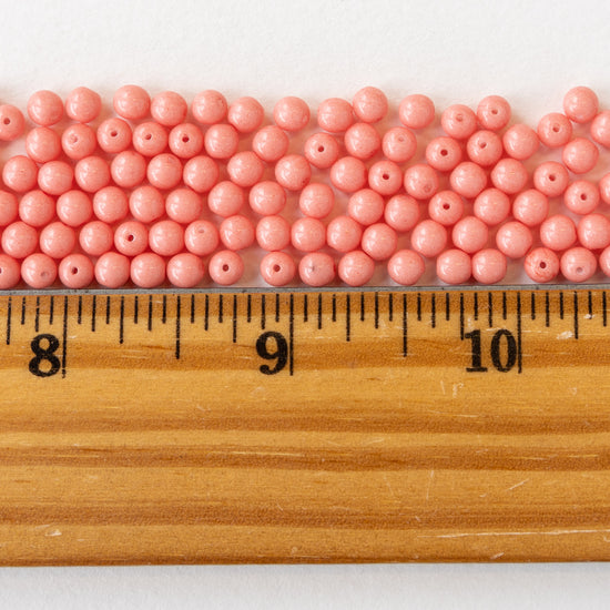 Load image into Gallery viewer, 4mm Round Opaques - Pink - 100 Beads
