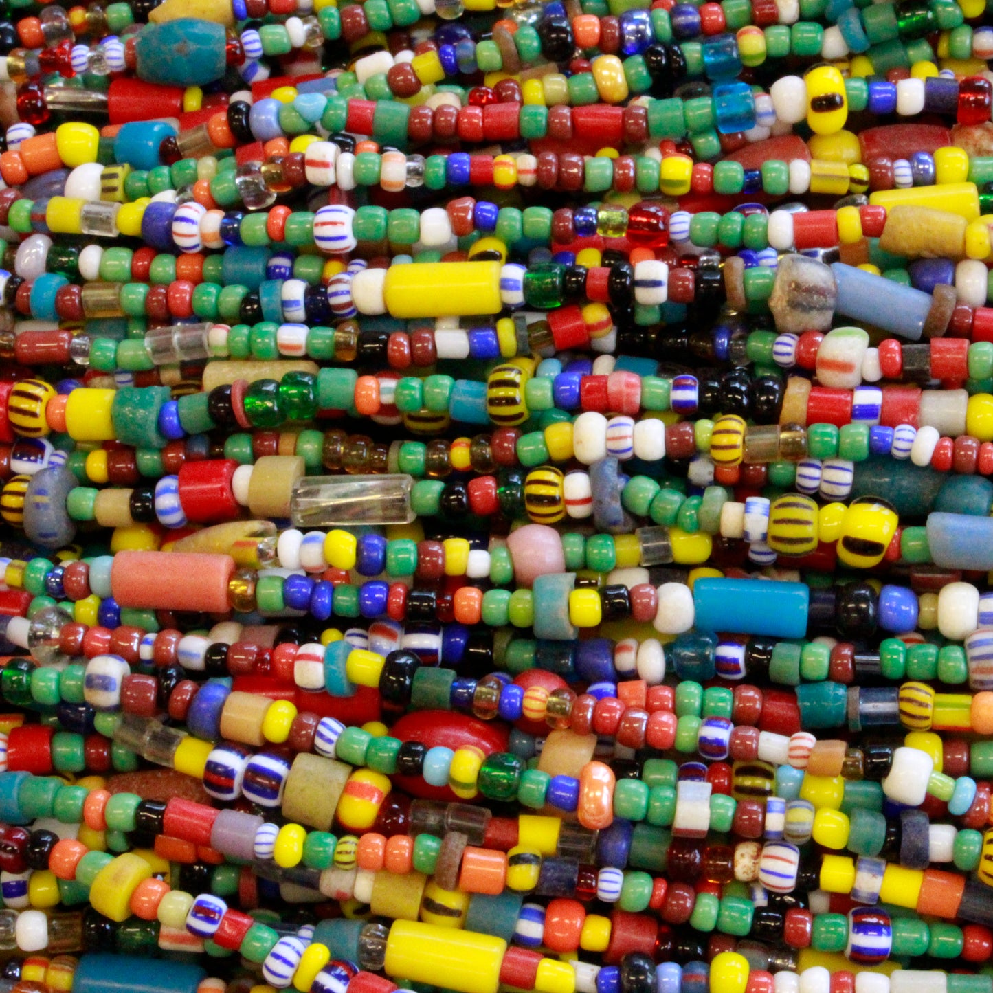 African Seed Beads  - Mixed Colors - 36 Inch Strand