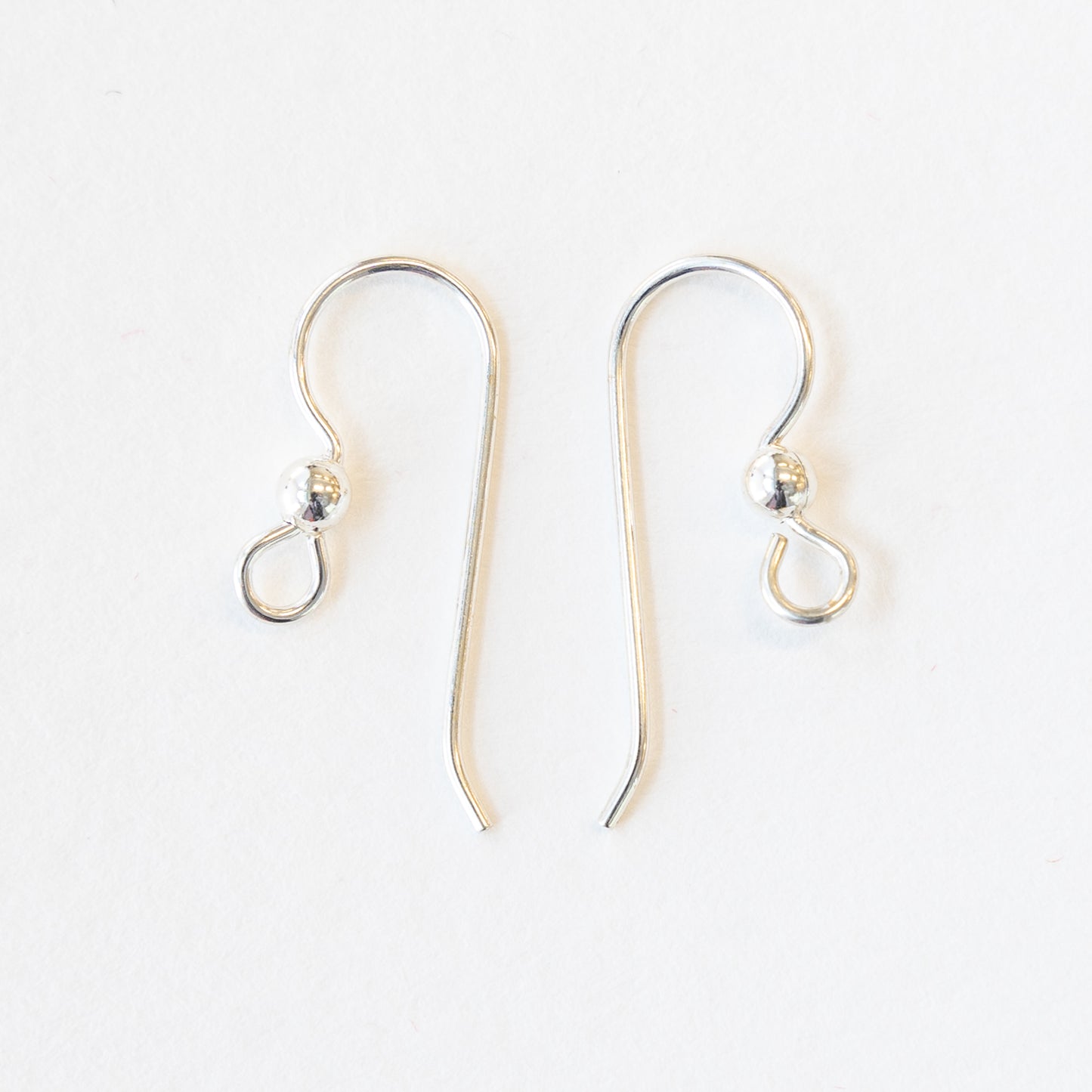 20g Sterling Silver Ear Wires - Silver Ear Hooks with 3mm Ball
