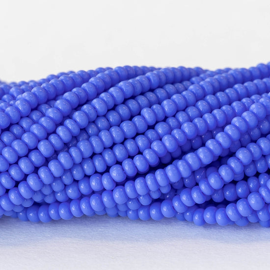Size 11/0 Seed Beads - Dark Periwinkle Blue - Choose Amount