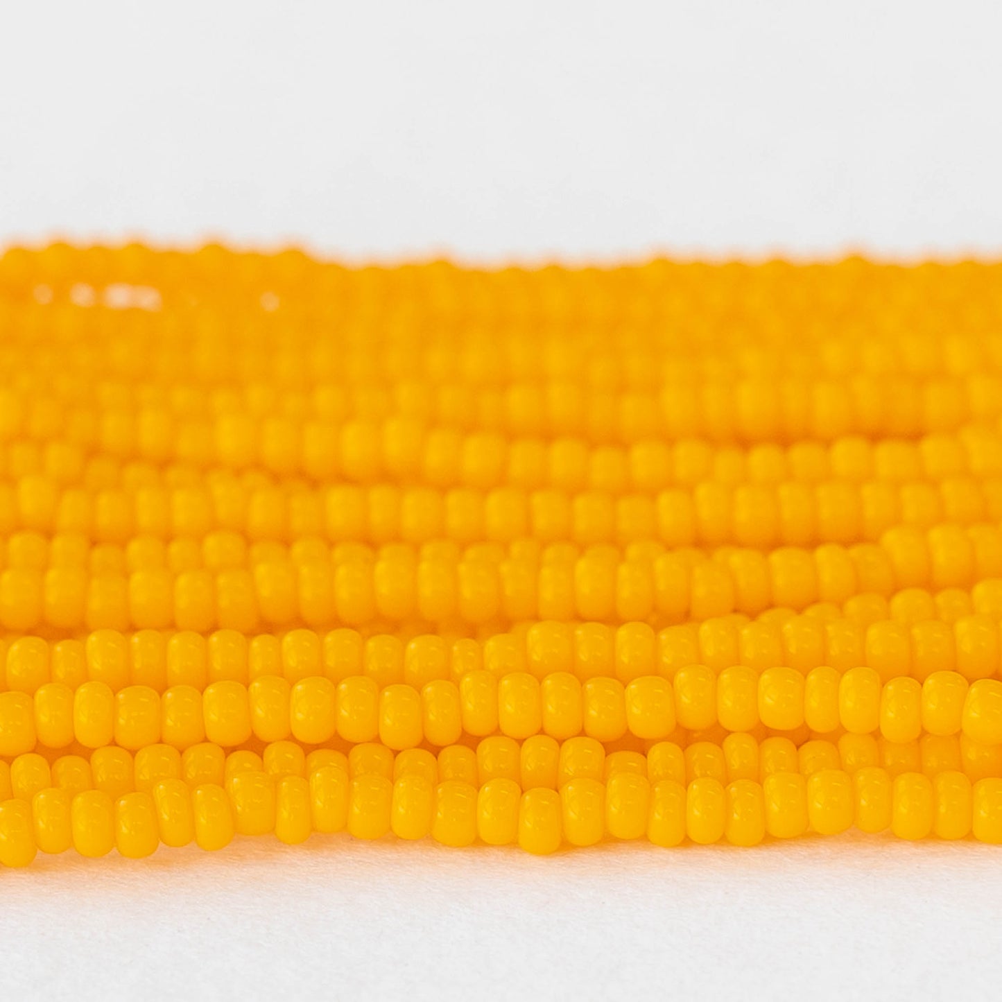11/0 Seed Beads - Sunflower Yellow - Choose Amount